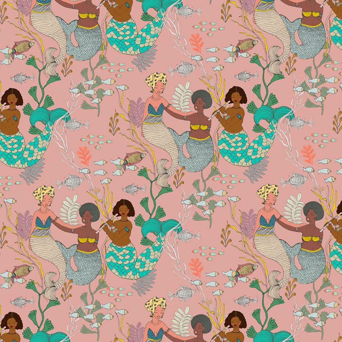 Justina Blakeney® All Gifts Pink Mermaid Music Art Print By Justina Blakeney™ 3 Justina Blakeney® All Gifts Pink Mermaid Music Art Print By Justina Blakeney™