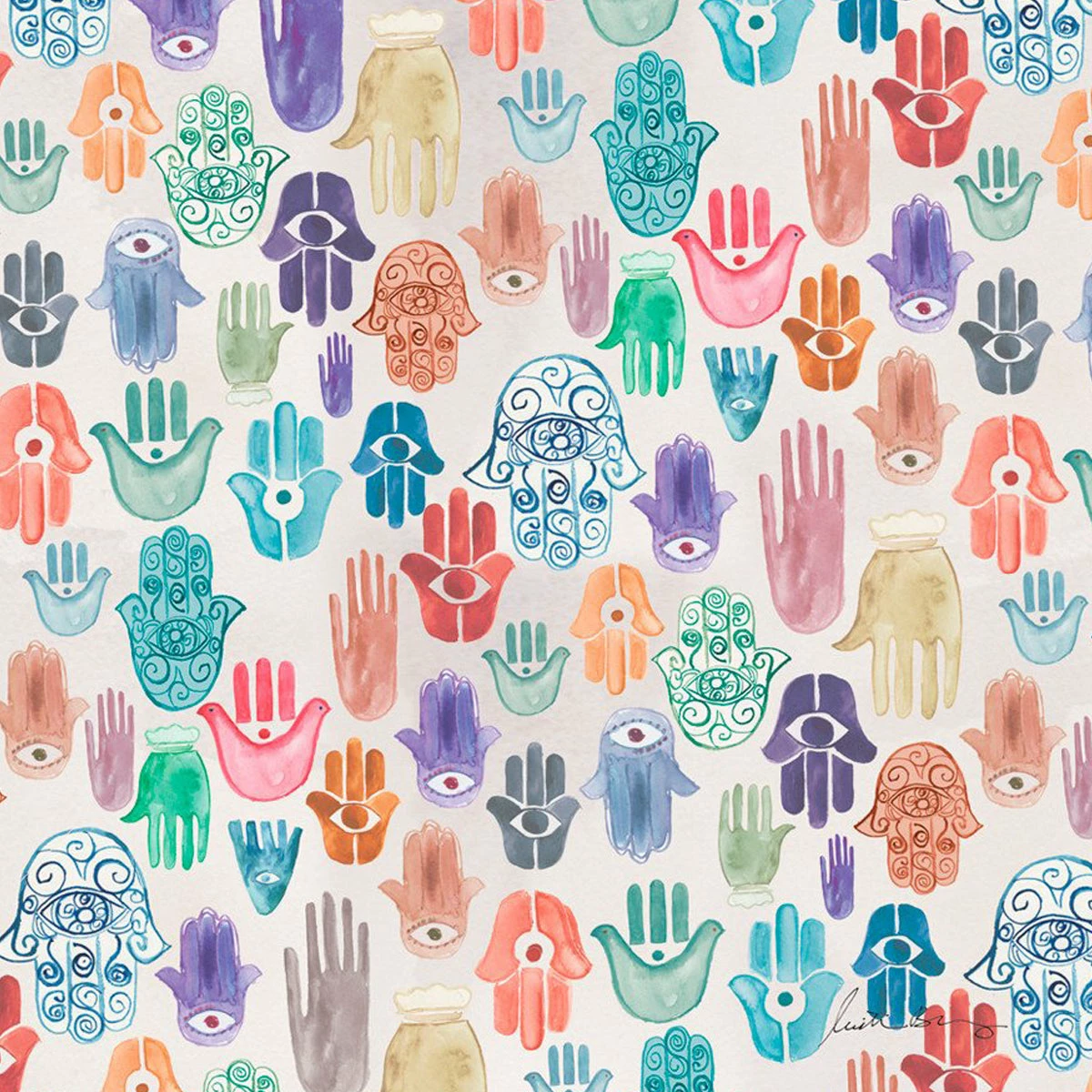 Justina Blakeney® Hamsa Art Print By Justina Blakeney™ 3 Justina Blakeney® Hamsa Art Print By Justina Blakeney™