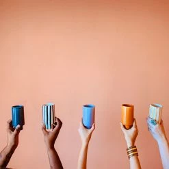 Jungalow® New Kaya Striped Ceramic Cups By Justina Blakeney™ 17 Jungalow® New Kaya Striped Ceramic Cups By Justina Blakeney™