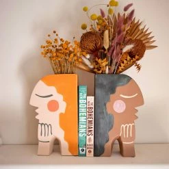 Jungalow® Planters Face Bookend Vase By Justina Blakeney™