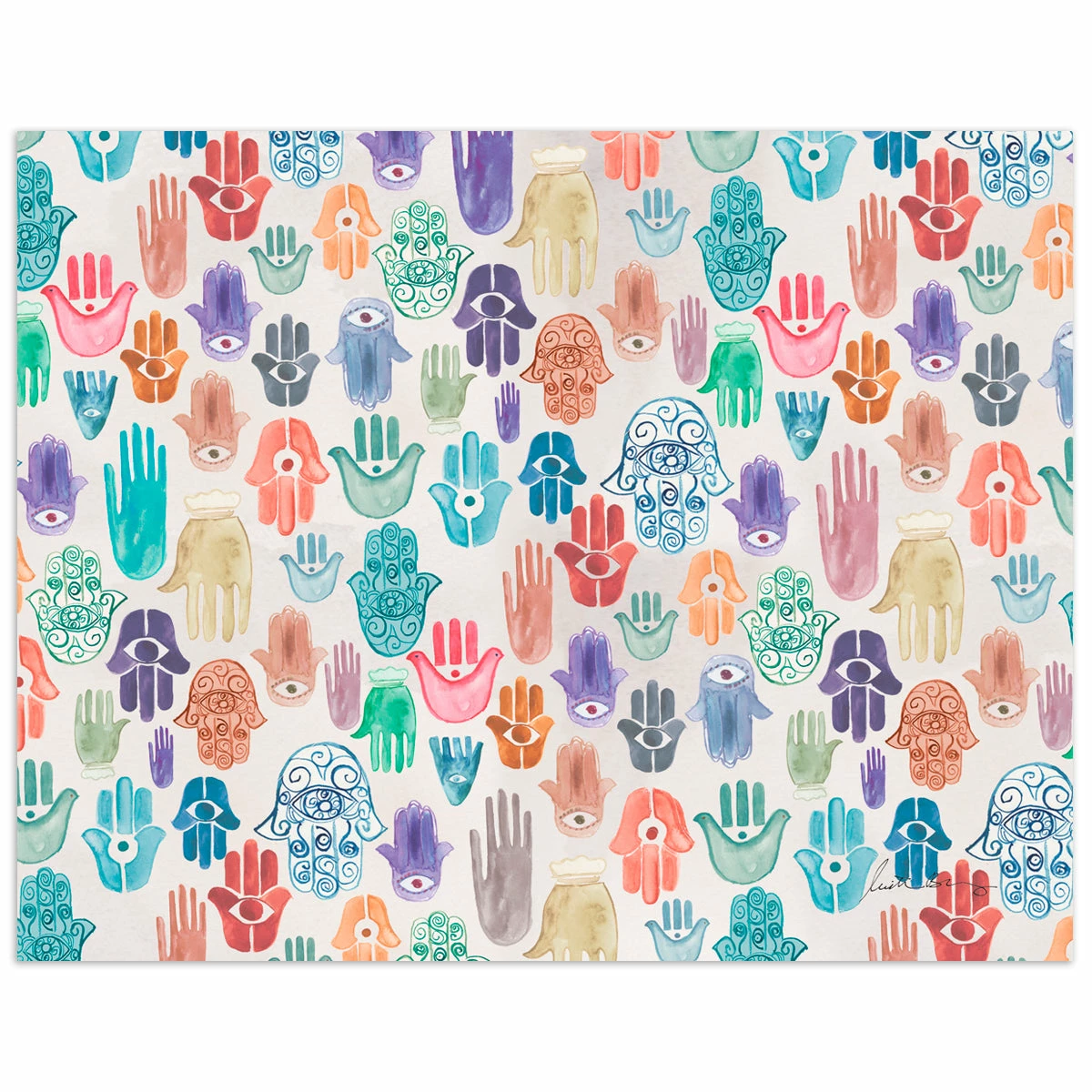 Justina Blakeney® Hamsa Art Print By Justina Blakeney™ 4 Justina Blakeney® Hamsa Art Print By Justina Blakeney™