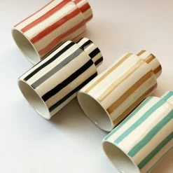 Jungalow® New Kaya Striped Ceramic Cups By Justina Blakeney™ 15 Jungalow® New Kaya Striped Ceramic Cups By Justina Blakeney™