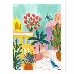 Andalusian Square City Art Print By Roeqiya Fris New 7 Andalusian Square City Art Print By Roeqiya Fris New