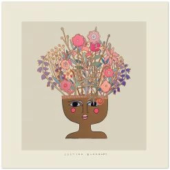 Justina Blakeney® All Gifts Flower Thinker 1 Art Print By Justina Blakeney™