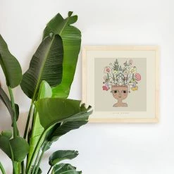 Justina Blakeney® All Gifts Flower Thinker 2 Art Print By Justina Blakeney™