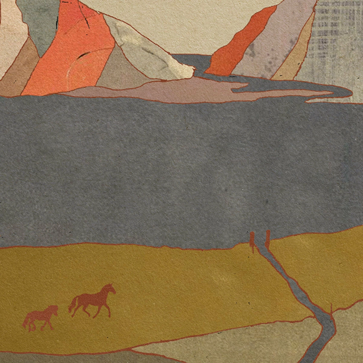 Kids Galloping On Paper Scraps Art Print By Chloe Purpero Johnson 3 Kids Galloping On Paper Scraps Art Print By Chloe Purpero Johnson