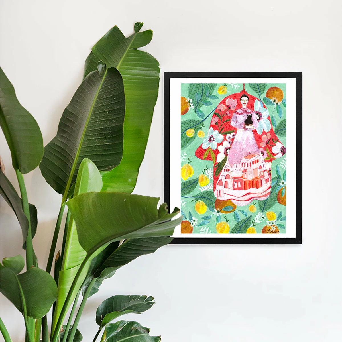 Hamsa Art Print By Roeqiya Fris 4 Hamsa Art Print By Roeqiya Fris