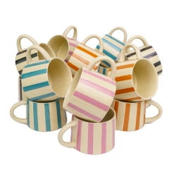 Jungalow® Tierra Striped Mug Set In Teal