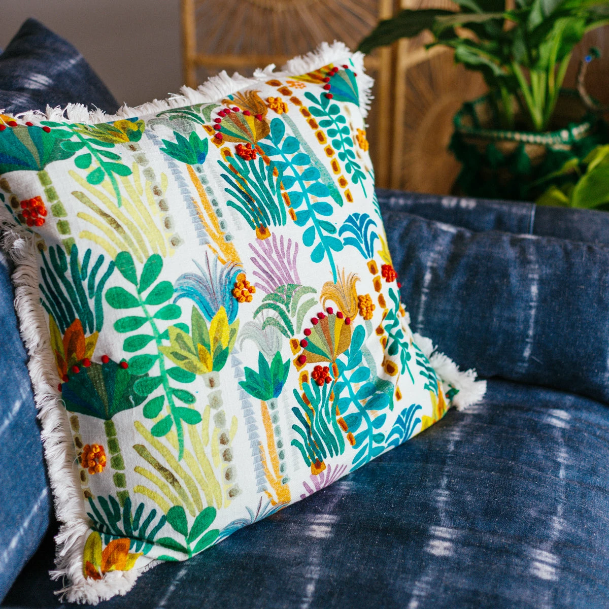 Loloi Rugs All Pillows Palm Tree Fringe Pillow By Justina Blakeney® X Loloi 6 Loloi Rugs All Pillows Palm Tree Fringe Pillow By Justina Blakeney® X Loloi