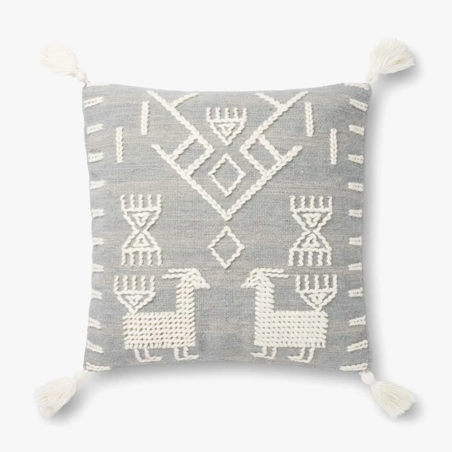 Loloi Rugs Grey Mesa Pillow By Justina Blakeney® X Loloi All Pillows 3 Loloi Rugs Grey Mesa Pillow By Justina Blakeney® X Loloi All Pillows