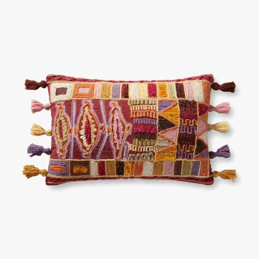Loloi Rugs All Pillows Sunset Fiesta Lumbar Pillow 3 Loloi Rugs All Pillows Sunset Fiesta Lumbar Pillow