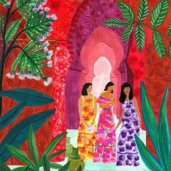 Gifts $100-$250 Red City Art Print By Roeqiya Fris