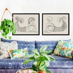 Justina Blakeney® Sisters Of The Sea 1 Art Print By Justina Blakeney™ 9 Justina Blakeney® Sisters Of The Sea 1 Art Print By Justina Blakeney™