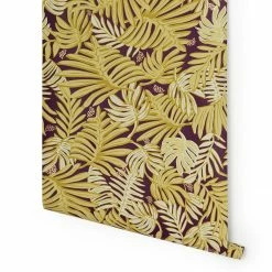 Jungalow Aja Wallpaper In Aubergine By Justina Blakeney®