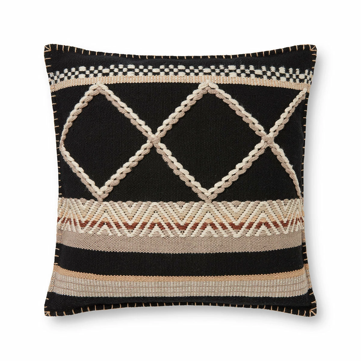 Loloi Rugs Black Mesa Outdoor Pillow 3 Loloi Rugs Black Mesa Outdoor Pillow