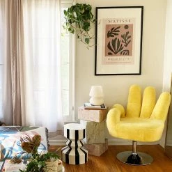 Jungalow® All Stools, Poufs + Side Tables Black Stripe Mali Zig Zag Stool By Justina Blakeney™