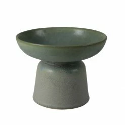 HomArt Sage Pedestal Ceramic Bowl