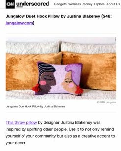 Peking Duet Hook Pillow By Jungalow® Hook Pillows