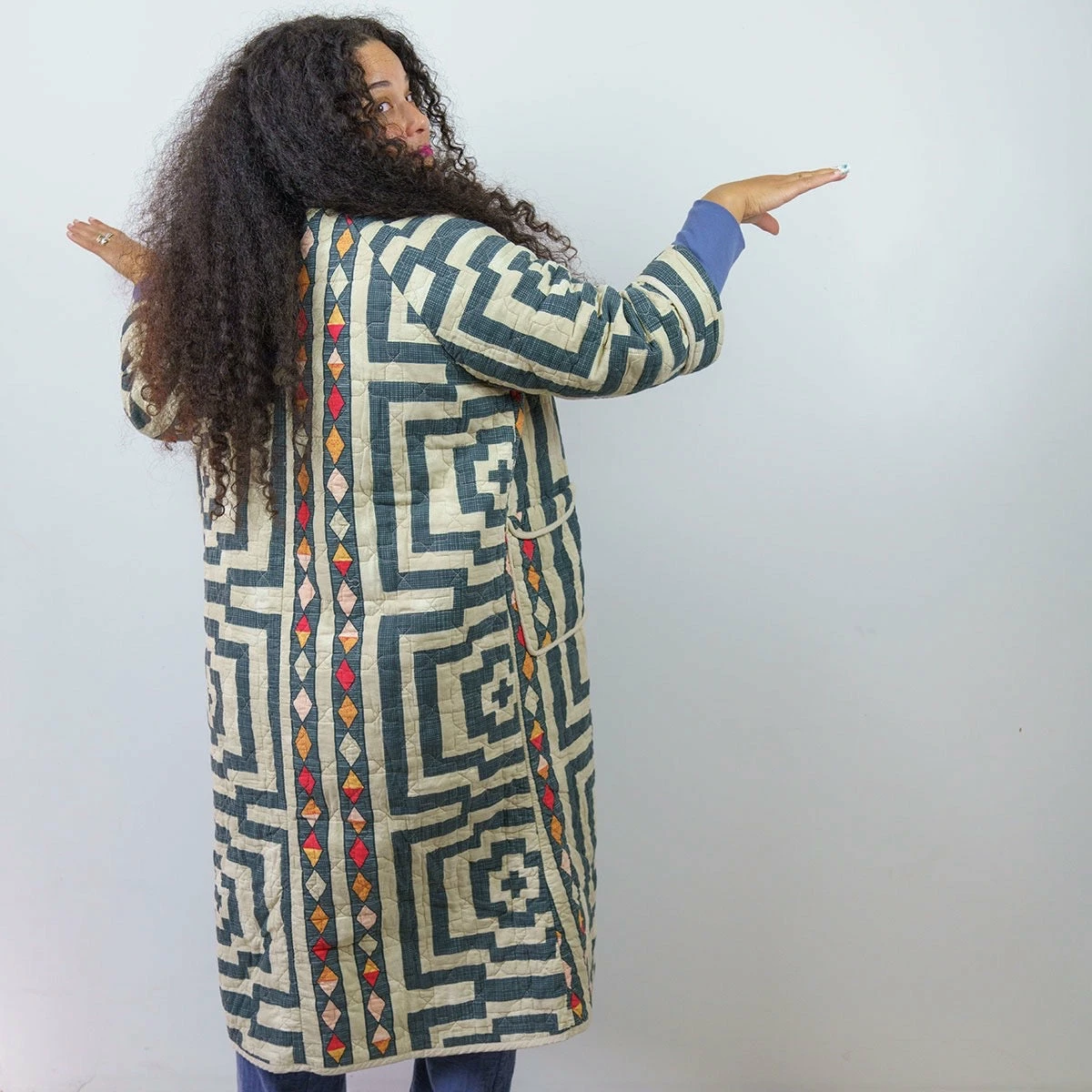 Peking Coats/Robes Hypnotic Quilted Coat By Jungalow® 4 Peking Coats/Robes Hypnotic Quilted Coat By Jungalow®