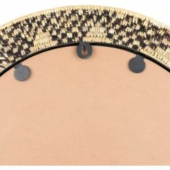 Surya Natural Patterned Woven Mirror