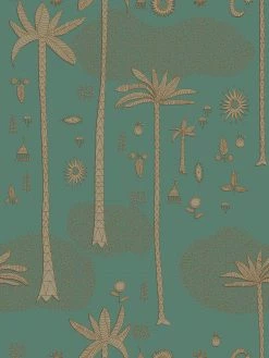 Jungalow® Cosmic Desert Wallpaper In Green By Justina Blakeney® - Paste The Sheet