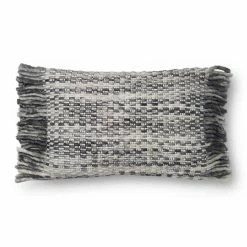 Loloi Rugs Grey Woven Pillow By Justina Blakeney® X Loloi
