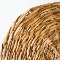 Kalalou Seagrass Fan Wall Sconce Lamp