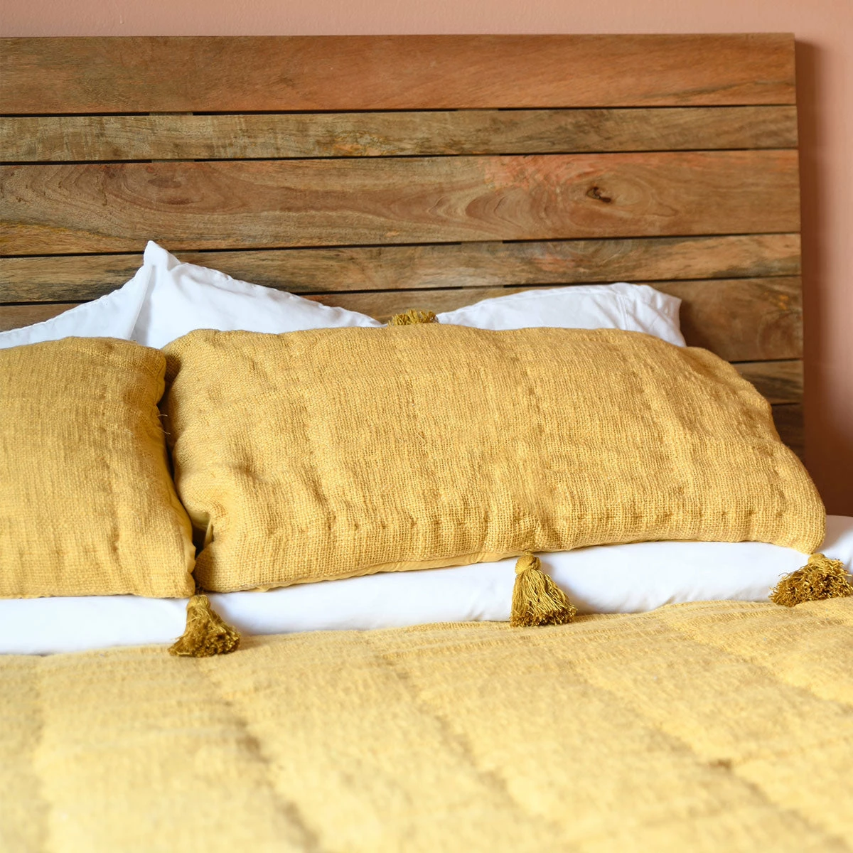 Jungalow® All Décor Sol Natural Dyed Standard Sham Set In Marigold By Like A Lion™ 3 Jungalow® All Décor Sol Natural Dyed Standard Sham Set In Marigold By Like A Lion™