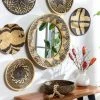Surya Natural Patterned Woven Mirror