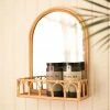 Kalalou Arched Rattan Mirror 1 Kalalou Arched Rattan Mirror