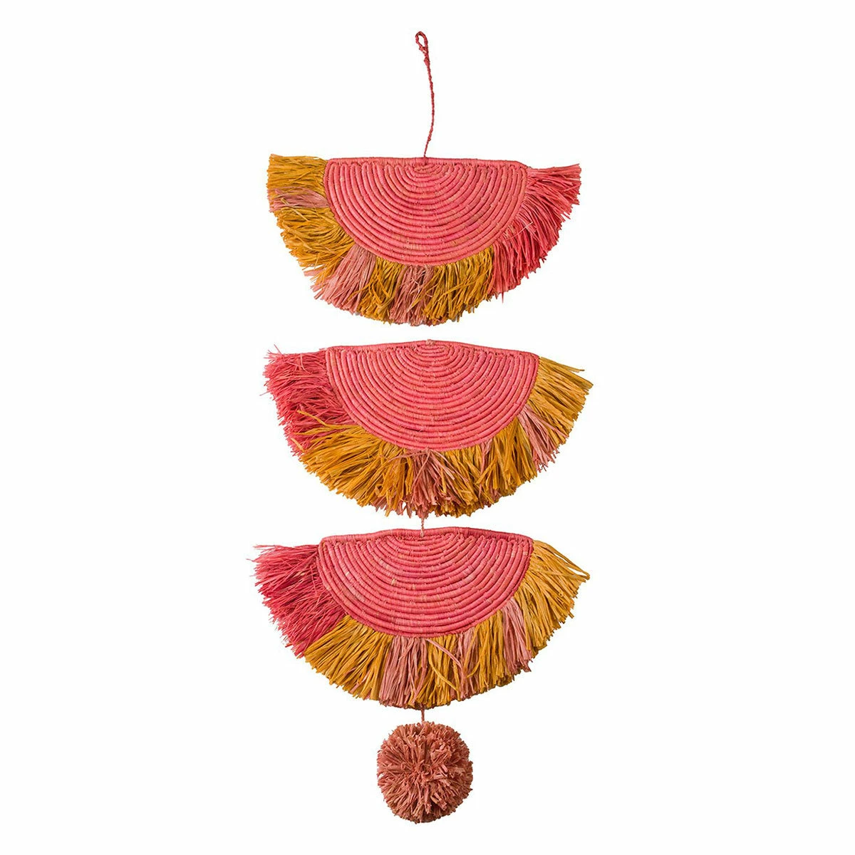 AAA Coral Sunset Raffia Wall Hanging All Décor & Mirrors 4 AAA Coral Sunset Raffia Wall Hanging All Décor & Mirrors