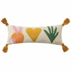 Peking Peace, Love + Plants Hook Pillow By Jungalow® Hook Pillows