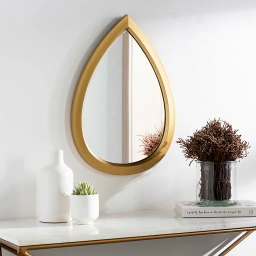 Surya Teardrop Gold Mirror 3 Surya Teardrop Gold Mirror
