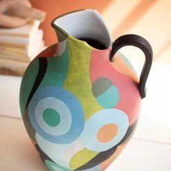 Kalalou Tall Wavy Pitcher Planters