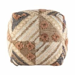 Surya Tufted Stitched Pouf All Stools, Poufs + Side Tables