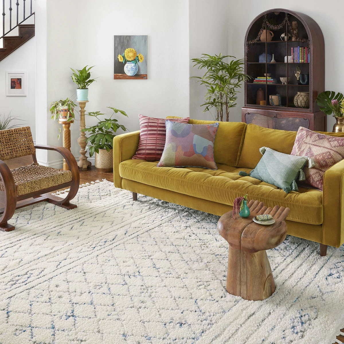 Loloi Rugs Neutral + Solid Rugs Ronnie Sky Rug By Justina Blakeney® X Loloi 4 Loloi Rugs Neutral + Solid Rugs Ronnie Sky Rug By Justina Blakeney® X Loloi