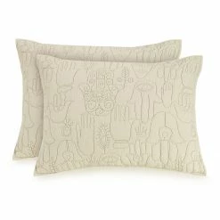 Peking Natural Hamsa Standard Sham Set By Jungalow®