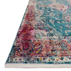 Loloi Rugs All Rugs Silvia Teal & Berry Rug By Justina Blakeney® X Loloi