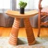 Swahili African Modern Hand Carved Cedrela Stool