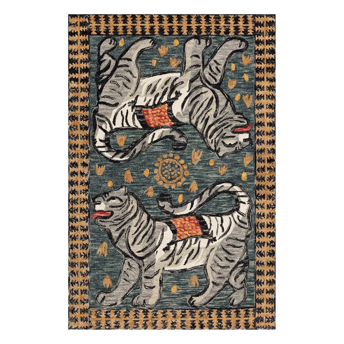 Loloi Rugs Tigress Teal Rug By Justina Blakeney® X Loloi All Rugs 3 Loloi Rugs Tigress Teal Rug By Justina Blakeney® X Loloi All Rugs