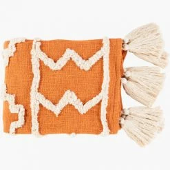 Surya Tangerine Throw Blanket 10 Surya Tangerine Throw Blanket