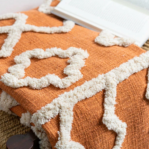 Surya Tangerine Throw Blanket 7 Surya Tangerine Throw Blanket