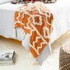 Surya Tangerine Throw Blanket