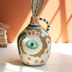 Kalalou Planters Tall Eye Vase