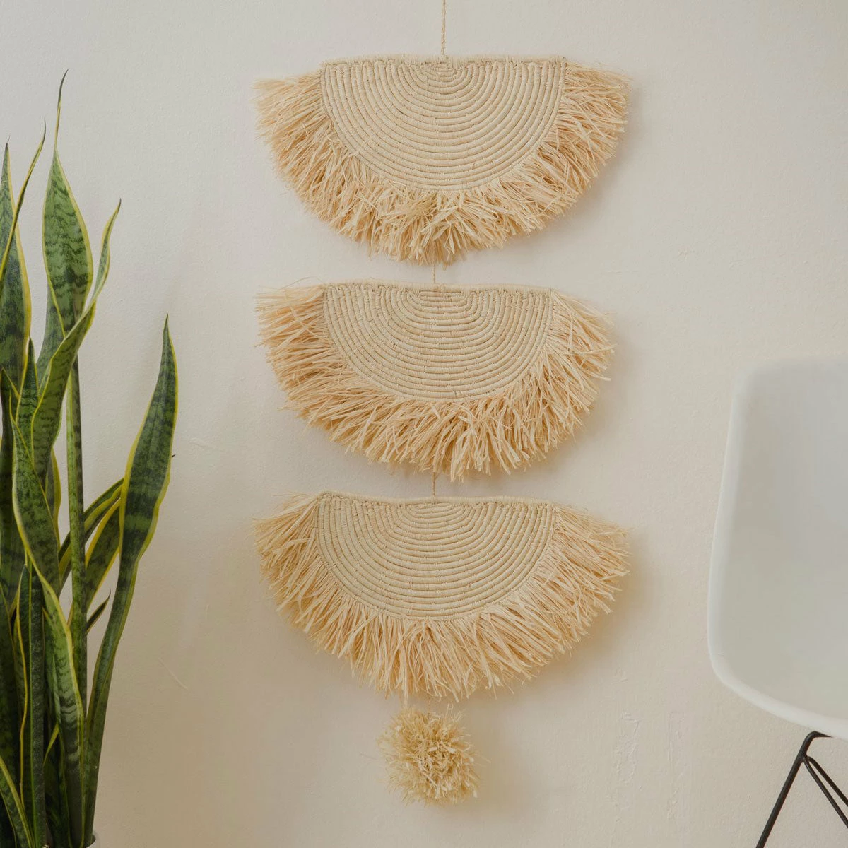 AAA Natural Raffia Wall Hanging All Décor & Mirrors 3 AAA Natural Raffia Wall Hanging All Décor & Mirrors